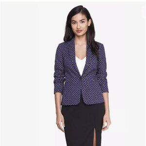 EXPRESS 24 Inch Floral Diamond Print Blazer